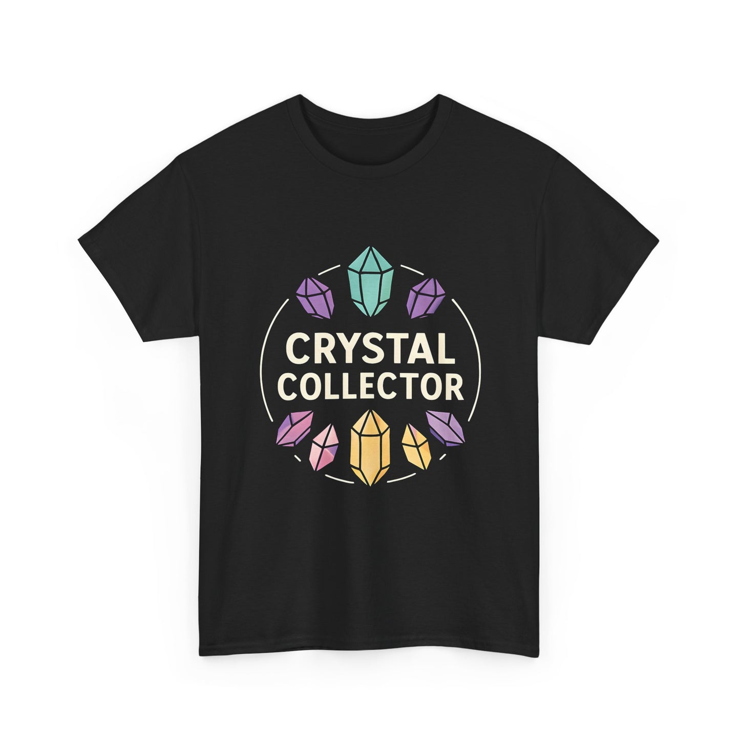 Crystal Collector Tee – Colorful Gemstone Graphic T-Shirt