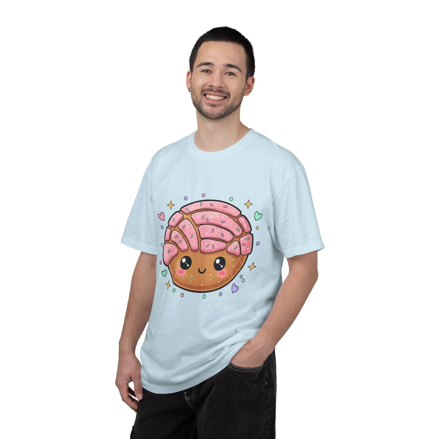 Kawaii Concha Pastry T-Shirt — Cute Mexican Sweet Bread Tee
