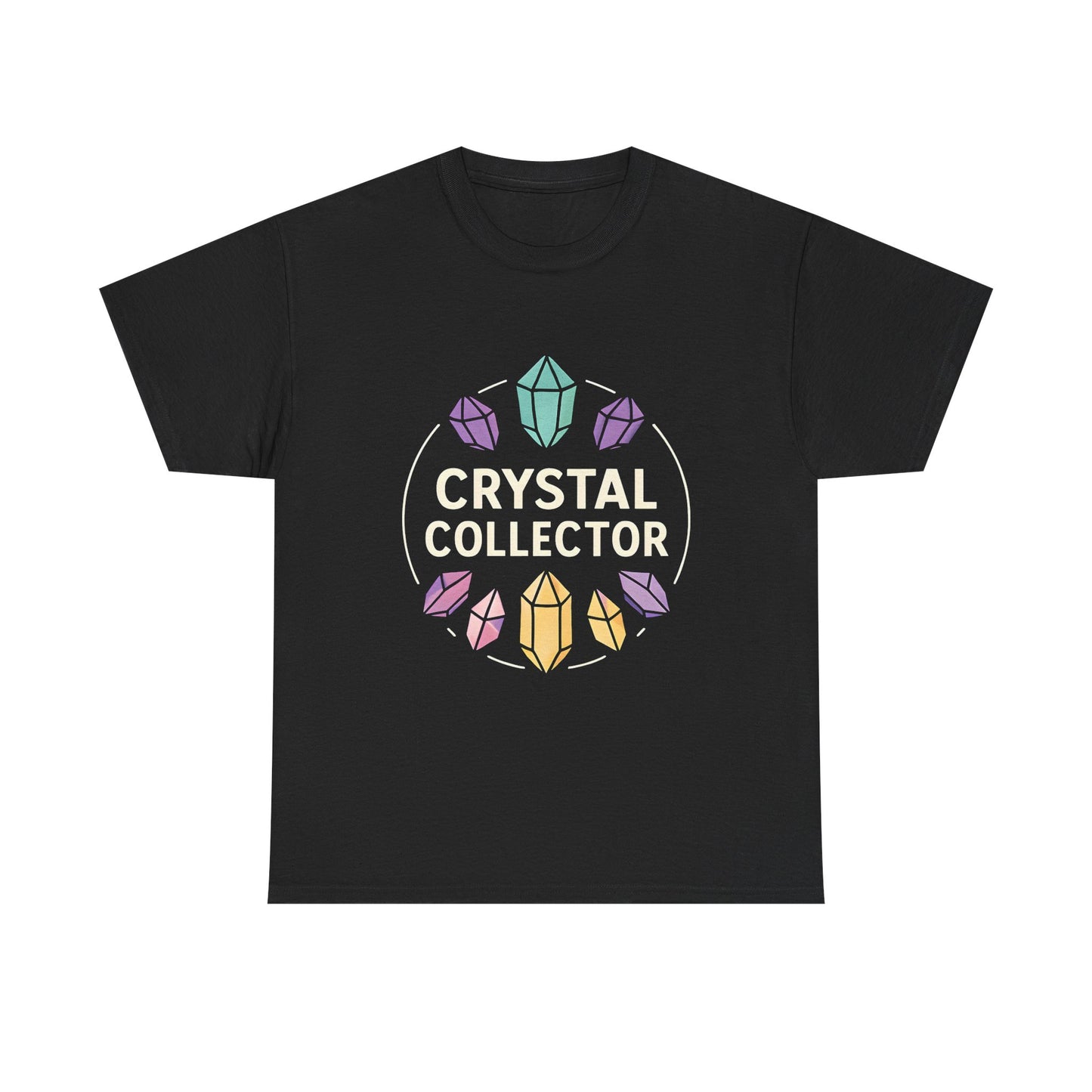 Crystal Collector Tee – Colorful Gemstone Graphic T-Shirt