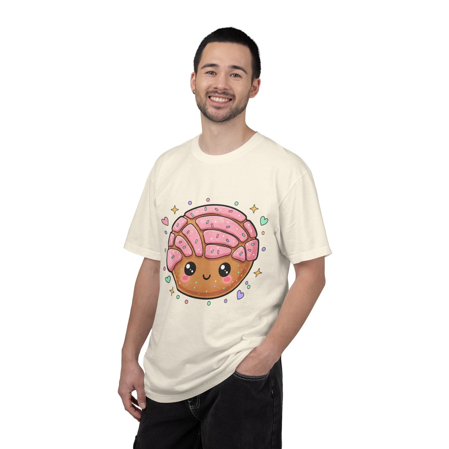 Kawaii Concha Pastry T-Shirt — Cute Mexican Sweet Bread Tee