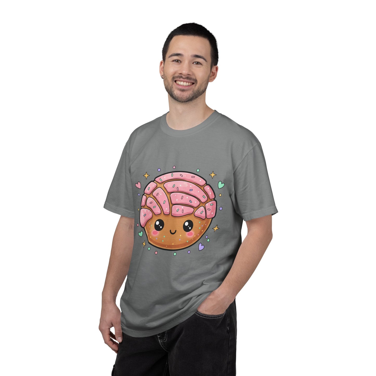 Kawaii Concha Pastry T-Shirt — Cute Mexican Sweet Bread Tee