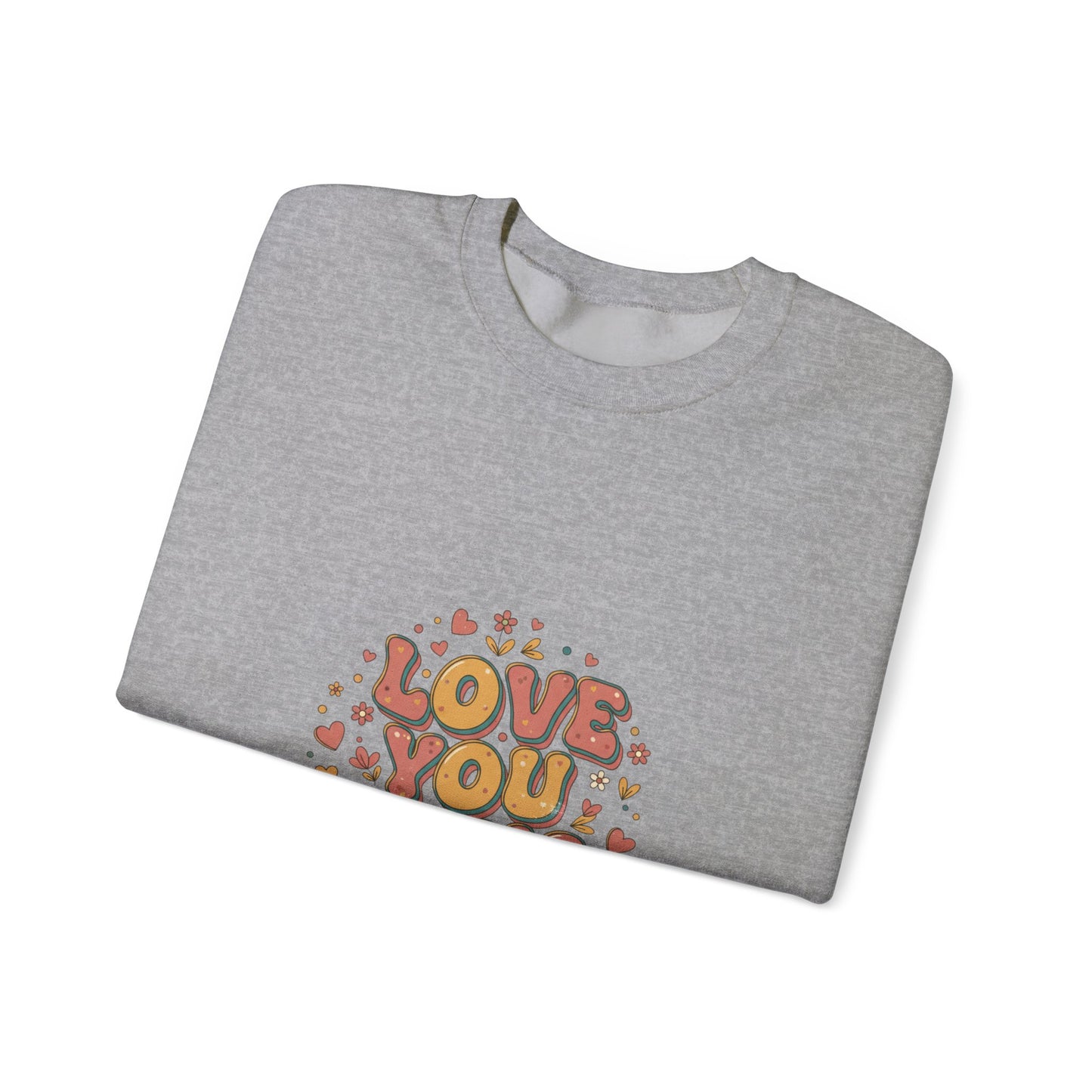 Love You Tons sweatshirt | Retro Valentine 70s bubble font, vintage romance