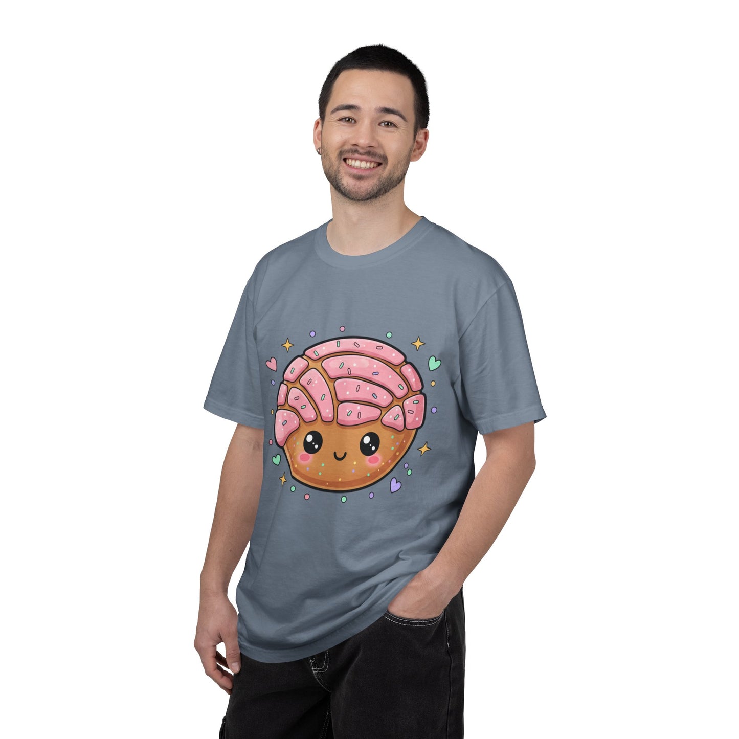 Kawaii Concha Pastry T-Shirt — Cute Mexican Sweet Bread Tee