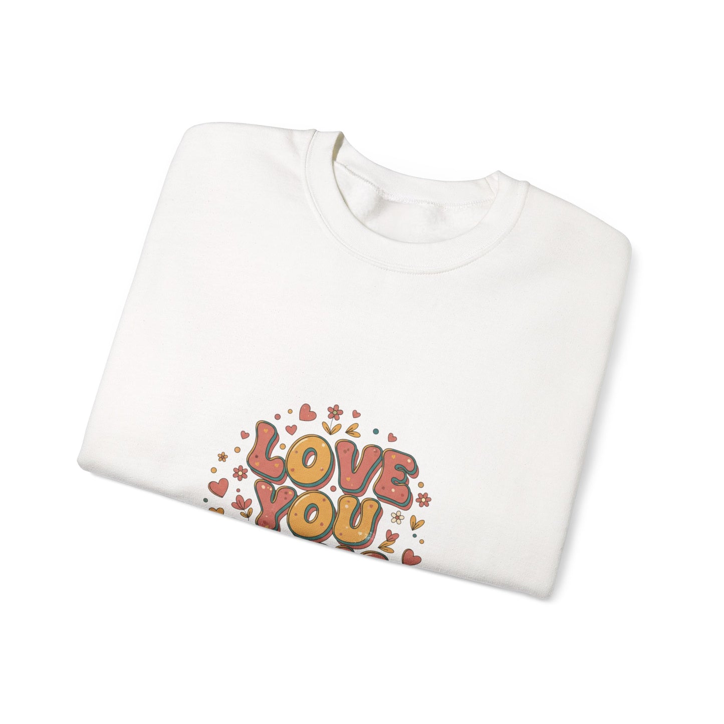 Love You Tons sweatshirt | Retro Valentine 70s bubble font, vintage romance
