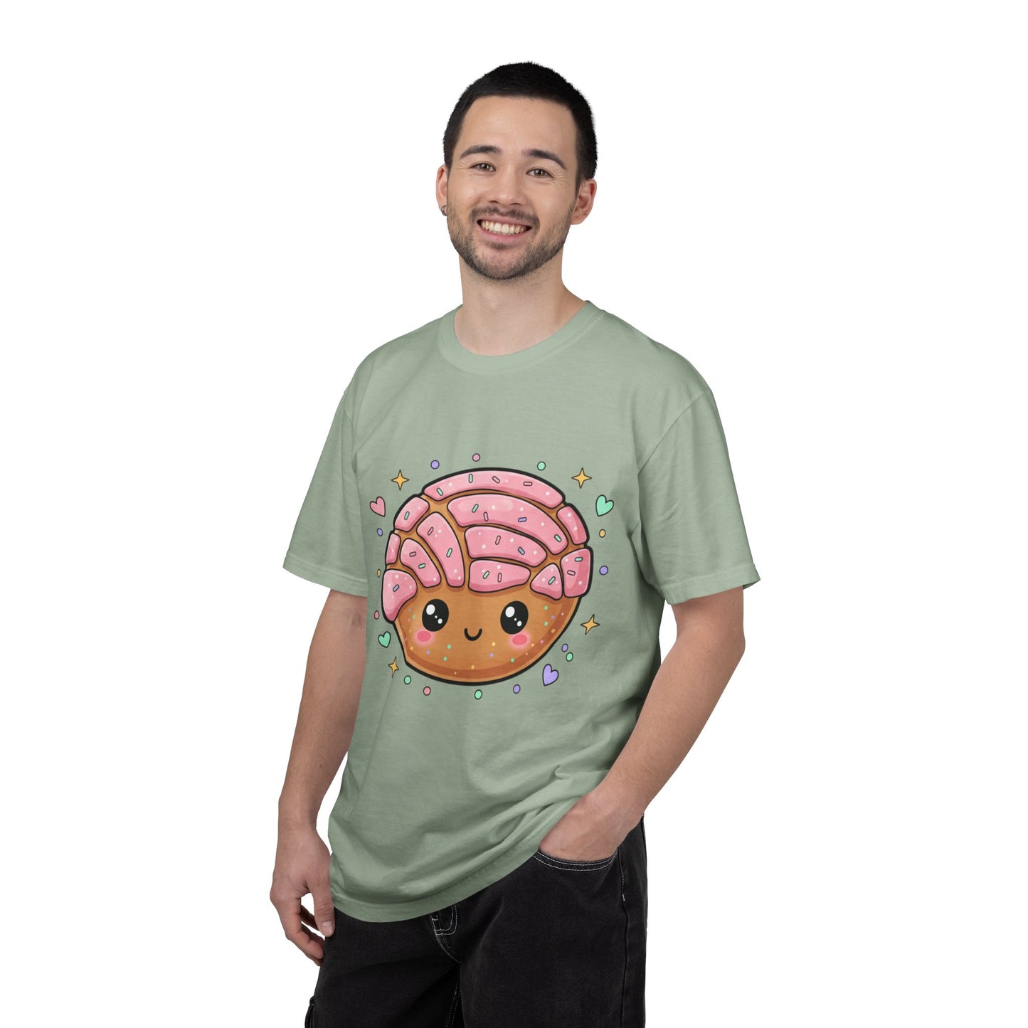 Kawaii Concha Pastry T-Shirt — Cute Mexican Sweet Bread Tee