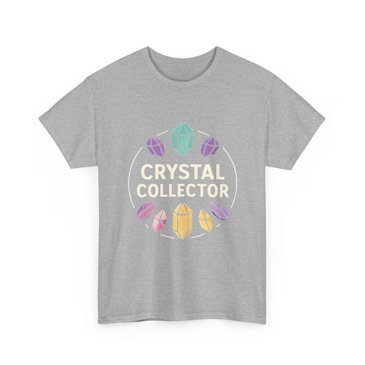 Crystal Collector Tee – Colorful Gemstone Graphic T-Shirt
